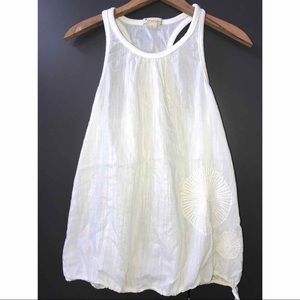 Twenty One Racer Back Embroidered Tank Top